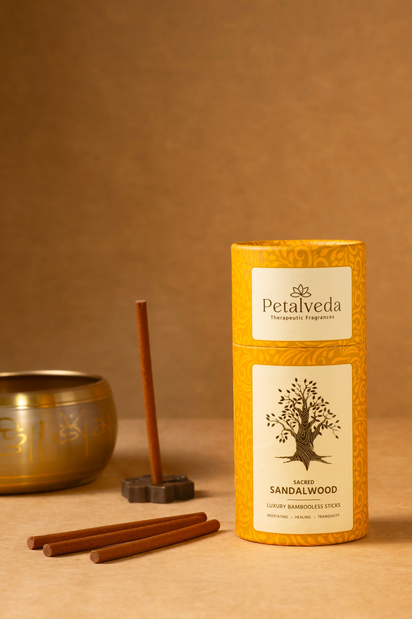 Sacred Sandalwood Bambooless Incense Sticks- Meditation & Healing