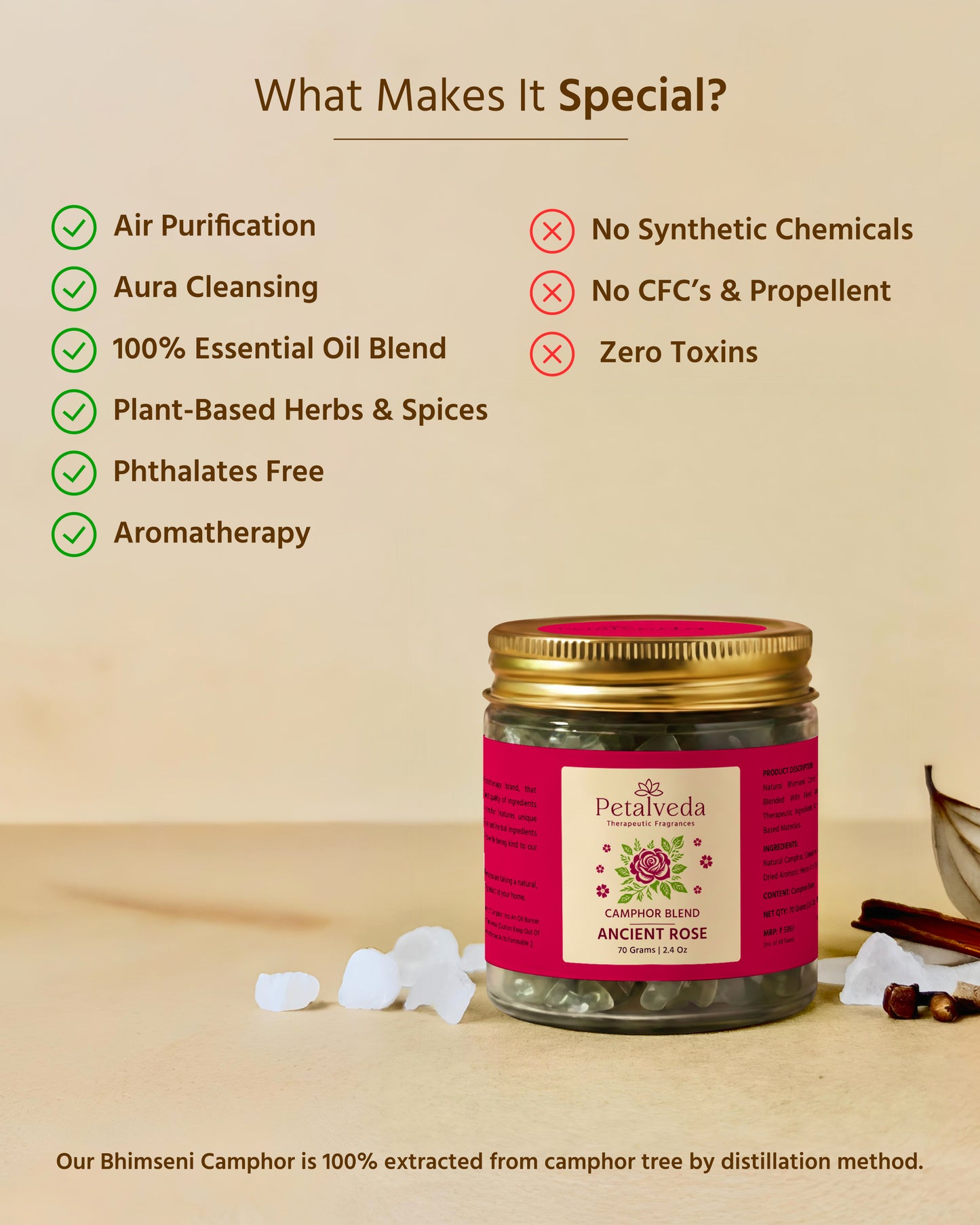 Ancient Rose Camphor Blend